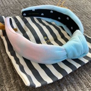 Authentic Lele Sadoughi tie dye pink/blue headband